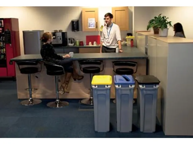 Rubbermaid afvalcontainer Slim Jim 87 liter grijs