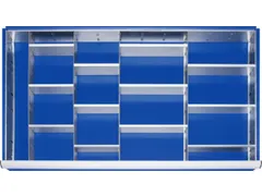 Indelingsset,M. Rasterprofiel,4Lengteverdeler/12Scheidingsplaten