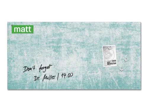 Glas Magneetbord Sigel Artverum Turquoise Wall mat 91x46cm