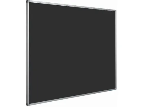 Prikbord Bulletin Zwart 120x300cm Softline Profiel 16mm