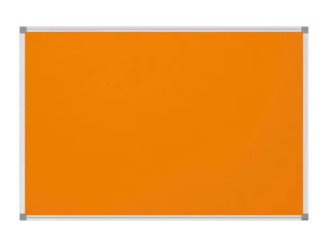 Prikbord MAULstandaard 90x120cm Textiel Oranje