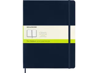 Notitieboek Moleskine XL 190x250mm blanco hard cover sapphire blue - 1