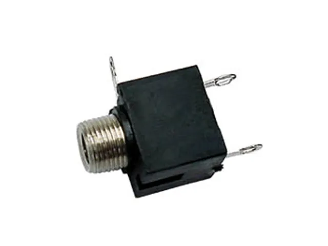 Vrouwelijke 3.5mm Mono Jack - Chassismontage Zwart
