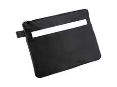 Opbergetui Alassio Leer zwart