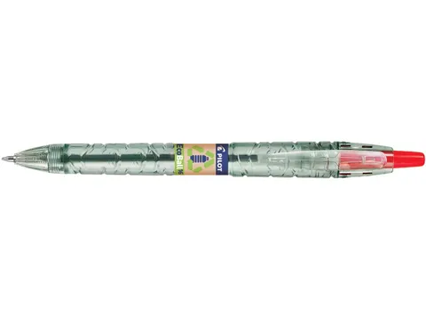 Balpen Pilot B2P Ecoball Begreen 1.6mm Extra Breed Rood