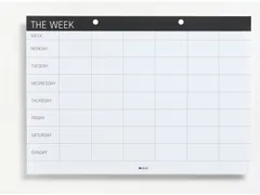 Weekplanner Engels Naga A4 52 Vel