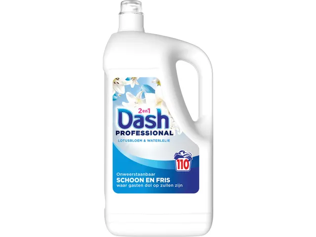 Lessive liquide Dash Professional 2 en 1 Lotus & Lily 4,95L