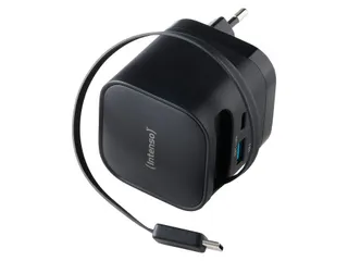 7806520 INTENSO GAN Power adapter USB-C 65 W zwart - 1
