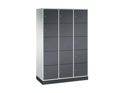 grootvolume-lockersysteem,RAL 7035/RAL 7021,HxBxD 1950x1220x500mm