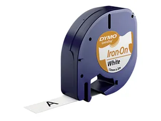 Labeltape Dymo Letratag 18769 strijkbaar 12mm Zwart Op Wit S0718850 - 5