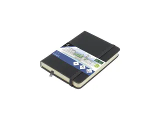 Schetsboek Kangaro A6 cold grey PU HC 80 vel 140gr roomwit met elastie - 1