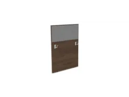 baliepaneel bureau aanbouw links 800mm NV bruin hickory BN8078-grijs