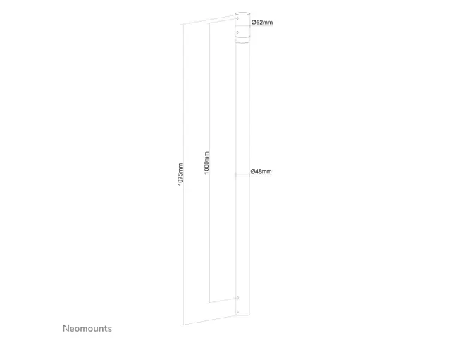 Neomounts NS-EP100BLACK Extension pour support plafond écran h107.5 c