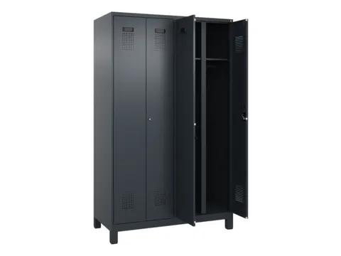 locker voor scheiding van kleding,HxBxD 1950x1200x500mm,4vak