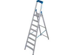 industriële ladder,eenzijdig,8treden m. R13-laag,treden met profiel