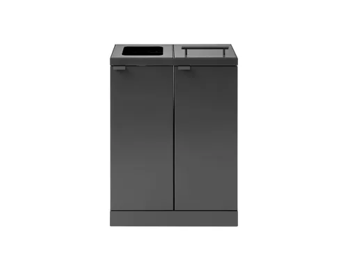 Bica Basic 886 Afvalscheidingsunit 2x45 liter Antraciet