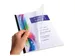 Boite de 100 plats pour relier PVC 20x100e - A4 - Cristal