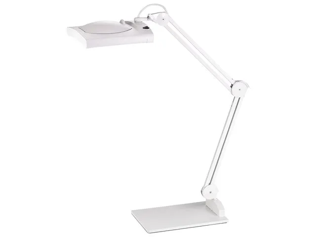 Bureaulamp met loep Alco LED wit 12,4 watt 62 LEDS