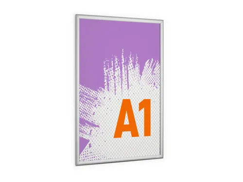 Kliklijst aluminium Outdoor A1 metaal zilver