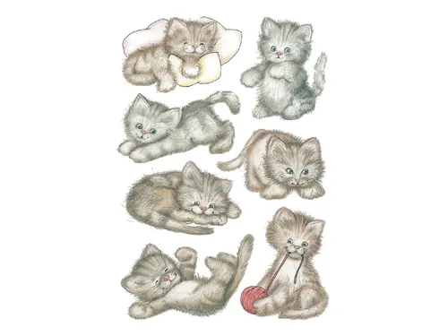 Sticker Etiket Herma 3477 Schattig Poesje 21 stickers