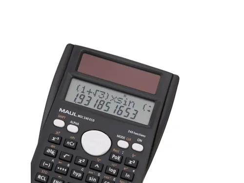 Bureaurekenmachine MSC 240 ECO Solar 2-regelig 10 cijfers zwart