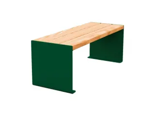 zitbank,B 1200mm,3latten,hout-zitting licht eikenhout,zitting H 450mm - 1