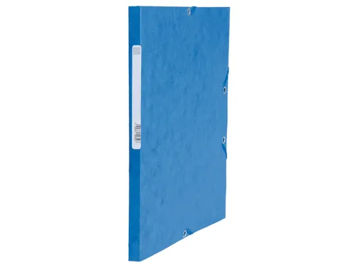 Elastomap 3 kleppen "Scotten" glanskarton 400gm² A4 Blauw