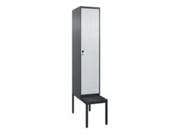 locker voor scheiding van kleding,HxBxD 2120x400x815mm,1vak