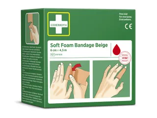 Bandage Cederroth Soft Foam beige 6cmx4.5m - 5