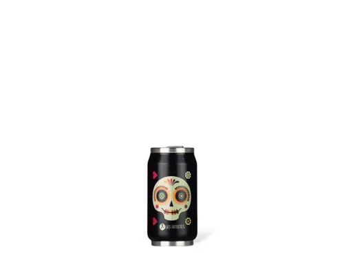Thermosbeker Les Artistes Paris blik 280ml Sugar Skull met rietje