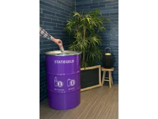 The BinBin Afvalbak Statiegeld met inwerpopening 200 Liter Paars - 5
