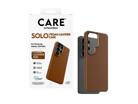 PanzerGlass CARE by Solo Case Brown w. Qi Samsung Galaxy S26 Ult