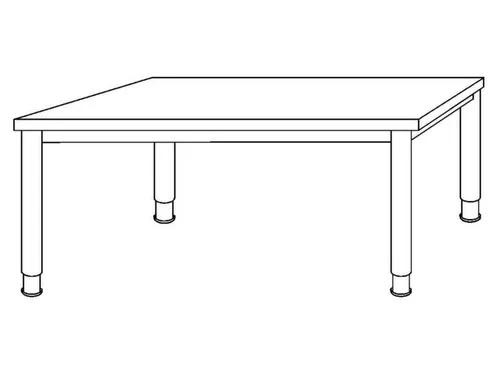 In hoogte verstelbaar bureau,HxBxD 680-760x1600x800mm,blad beuken