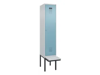 locker met bank,HxBxD 2120x400x815mm,1vak,vak B 400mm,cilinderslot - 2