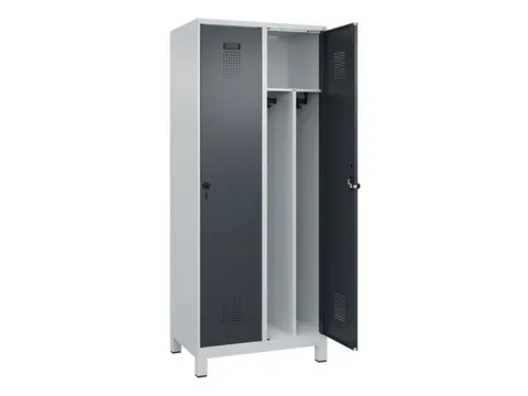 locker voor scheiding van kleding,HxBxD 1950x800x500mm,2vak