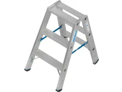 dubbele ladder,beide zijden,2x3treden m. R13-laag,treden met profiel