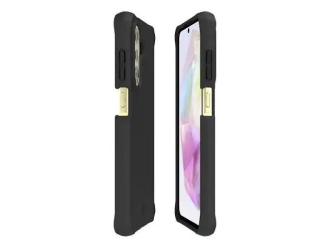 Spectrum_R Case iPhone 16E Solid zwart mat Softbag