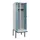 locker met bank,voor scheiding van kleding,HxBxD 2120x600x815mm,2vak