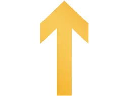 Verwijderbare vloersticker pijlvorm