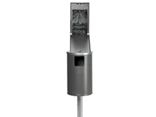 hondentoilet,v. buiten,afvalbak 30l,v. 200zakjes,HxBxD 2000x350x480mm - 2