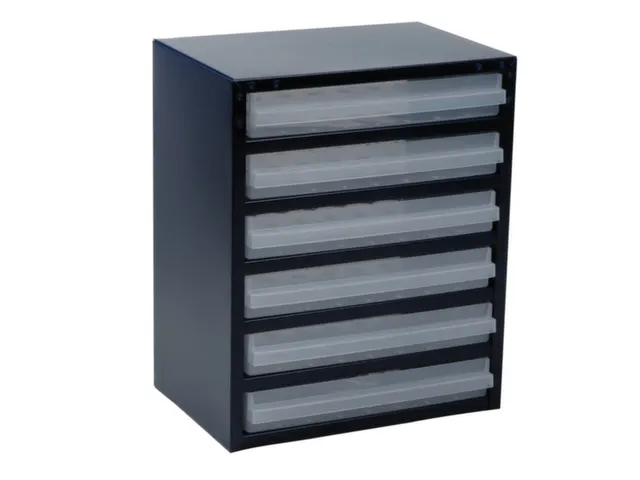 Transparante magazijnbak,HxBxD 440x360x250mm,6lade(s)