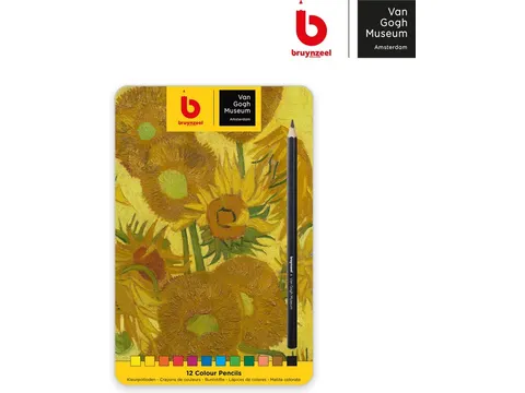 Crayon de couleur Bruynzeel Van Gogh Museum set 12 pièces assorti
