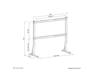 Neomounts DS45-430BL18 TV standaard 1 scherm - 45-90 inch - 0-60 kg - - 3