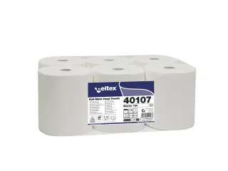 Handdoekrol Celtex 2-laags wit 120 meter krimp a 6 rol - 2