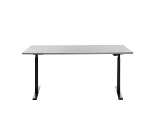 Elektrisch ihv bureau,HxBxD 700-1200x1600x800mm,blad grijs