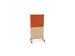 cloison de séparation,Hxl 1545x800mm,NE-érable,BN3012-orange