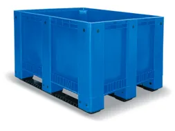 Stapelcontainer Pe Hxbxd 760x1200x1000mm 610 Liter 3Sledepoten Blauw