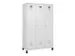 locker voor scheiding van kleding,HxBxD 1950x1200x500mm,3vak