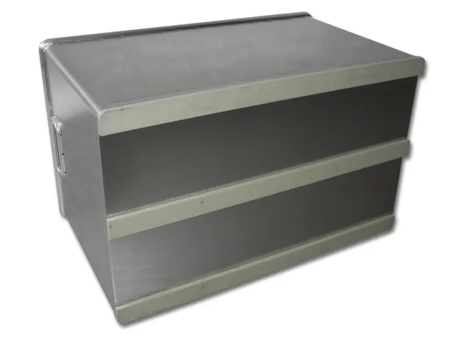 Aluminium Transportbak Hxlxb 288x564x360mm 50 Liter Met Glijlatten