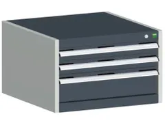 ladekast,HxBxD 400x650x650mm,3lade(n),m. lade voor normale belastingen